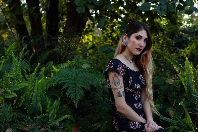 Female model photo shoot of AshleyP in Fullerton Arboretum