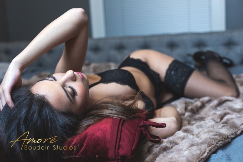 Female model photo shoot of Ana Karp by -Amore Boudoir Studios-