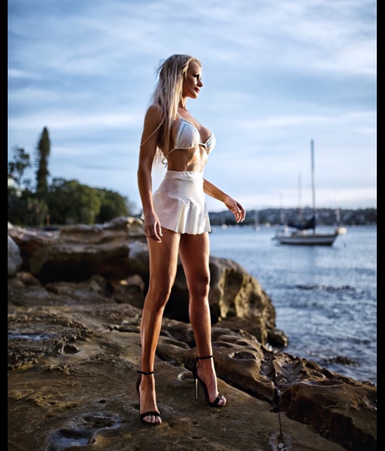 Female model photo shoot of Ana Dark in Milk Beach