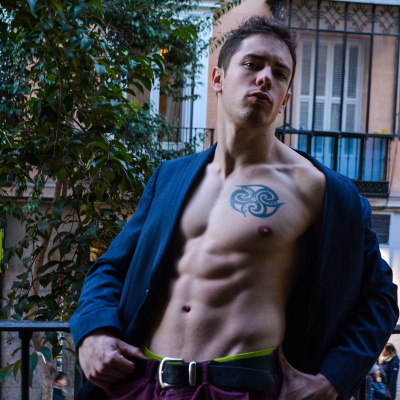 Male model photo shoot of Nicolas Forno in Madrid, Malasaña