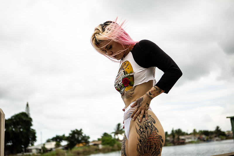 Female model photo shoot of pinkydinero