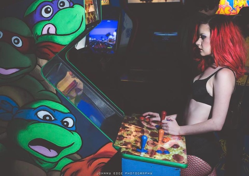 Female model photo shoot of Jae Sinclair in Cobra Arcade Phoenix, Arizona