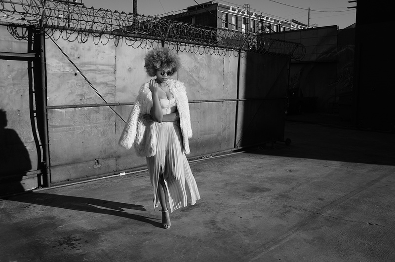 Female model photo shoot of Amela Nicole in Downtown Los Angeles