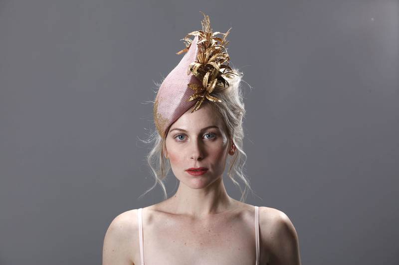 Female model photo shoot of SaharMillinery in London