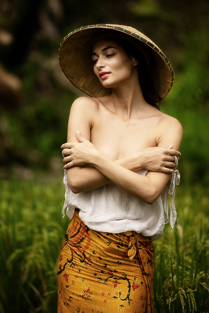 Male and Female model photo shoot of Bjorn Sagen and Art Nude Model Naya in Ubud,Bali