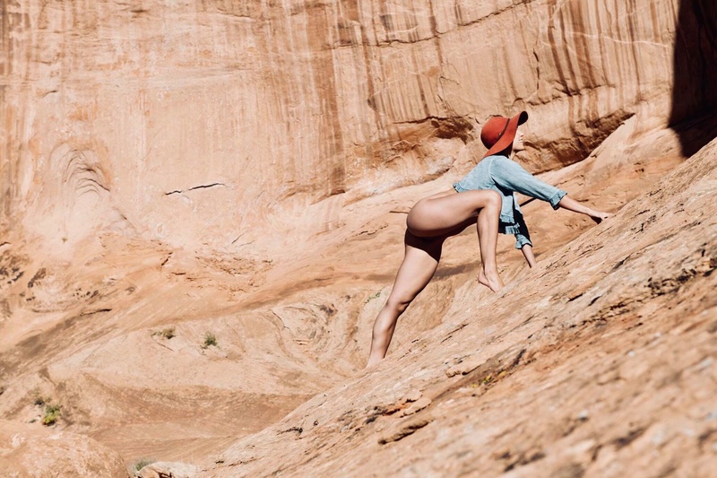 Female model photo shoot of The Cosmic Yoni in Moab, Utah