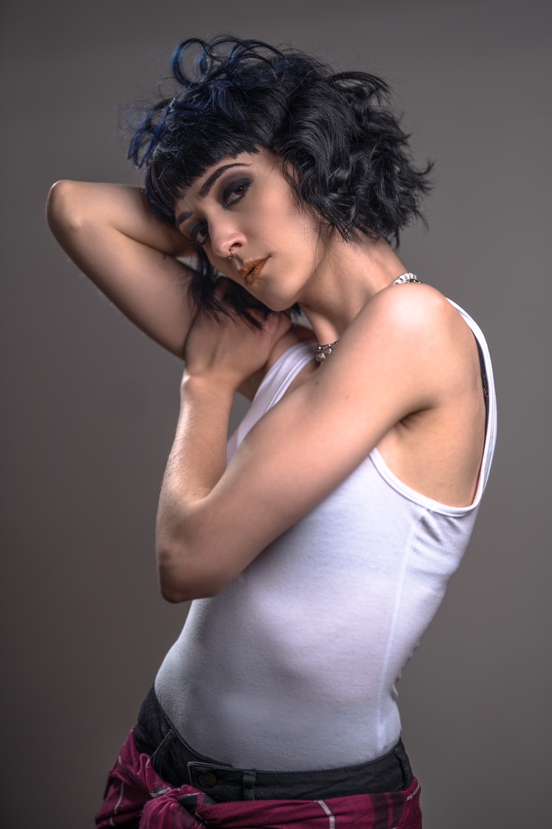 Female model photo shoot of MakeupByTeezy and oglaurabear in Manhattan