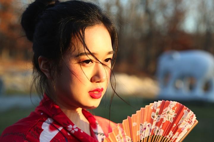 Female model photo shoot of Audreykang
