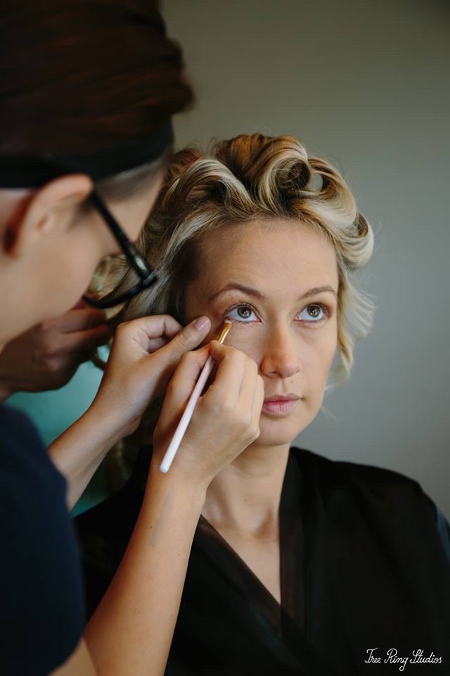 Female model photo shoot of Phoebe 180 makeup