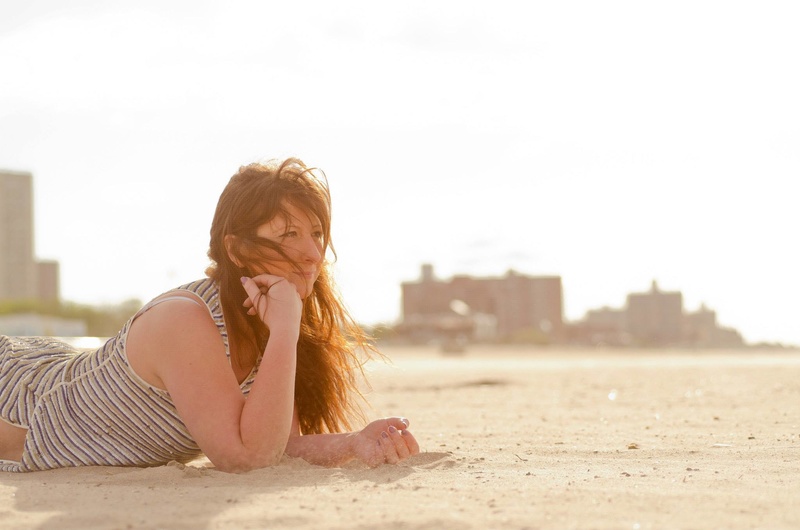 Female model photo shoot of melissasegalphotography in Coney Island, NY