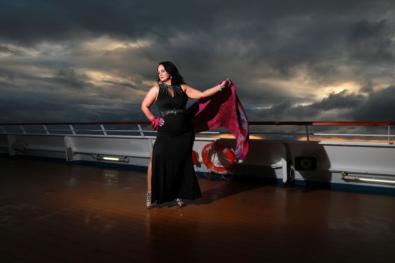 Female model photo shoot of DancingSpirit in Cruise Carnival Triumph
