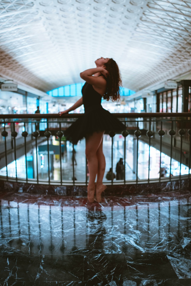 Female model photo shoot of Bianca Anne in Union Station, Washington, D.C.