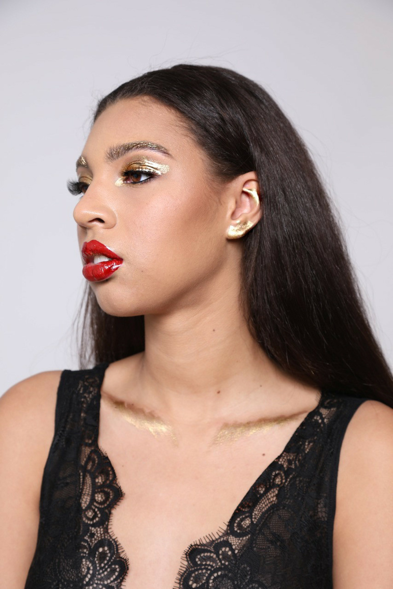 Female model photo shoot of Marie Ramirez Make-up
