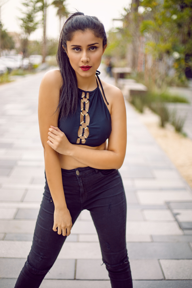 Female model photo shoot of ShreyaShethia in La Mer - Dubai - UAE