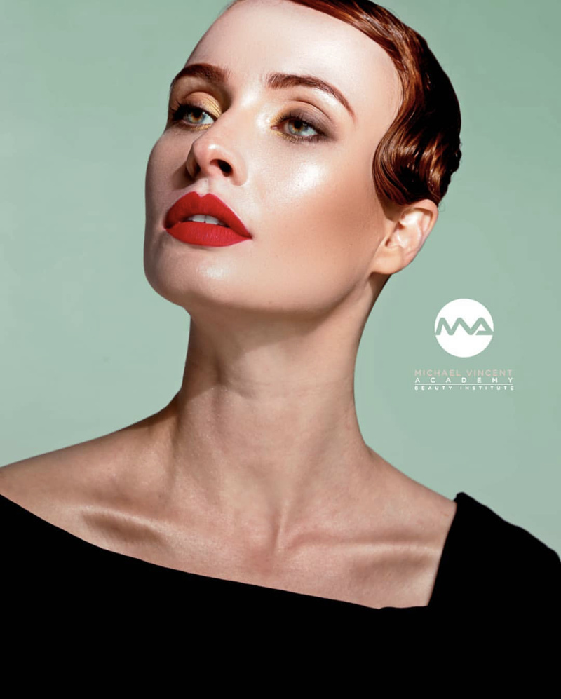 Female model photo shoot of juliadonnell, makeup by Liya Lui