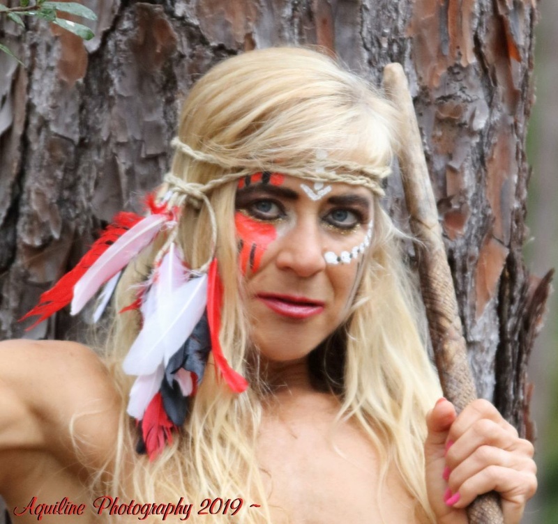 Female model photo shoot of Blessing Macho in Ocala national forest Florida