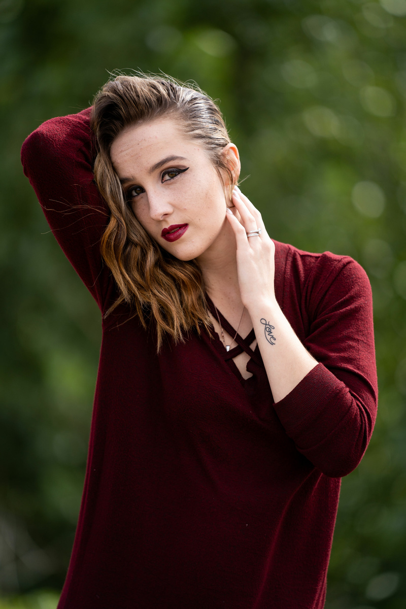 Female model photo shoot of MyrraHixson