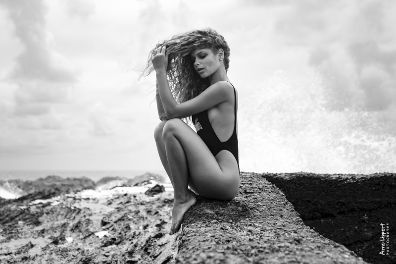 Male and Female model photo shoot of arno-l Ibiza LA Maui and Julia Yaroshenko in Surfers Paradise Gold Coast Australia