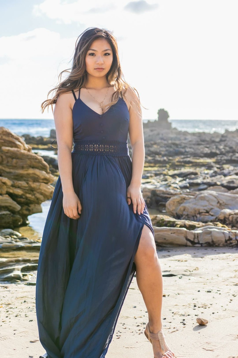 Female model photo shoot of Michellely in Little Corona Del Mar