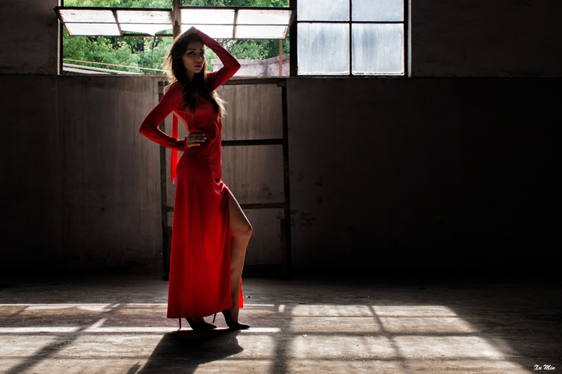Female model photo shoot of Min Xu Photography