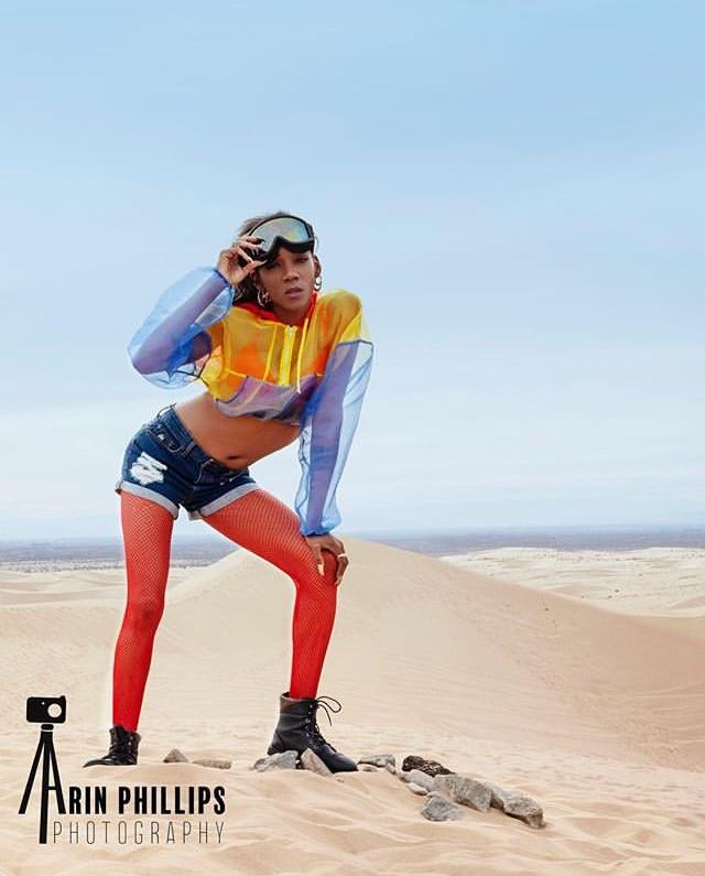 Female model photo shoot of ModelBrittany86 in Glamis Sand Dunes