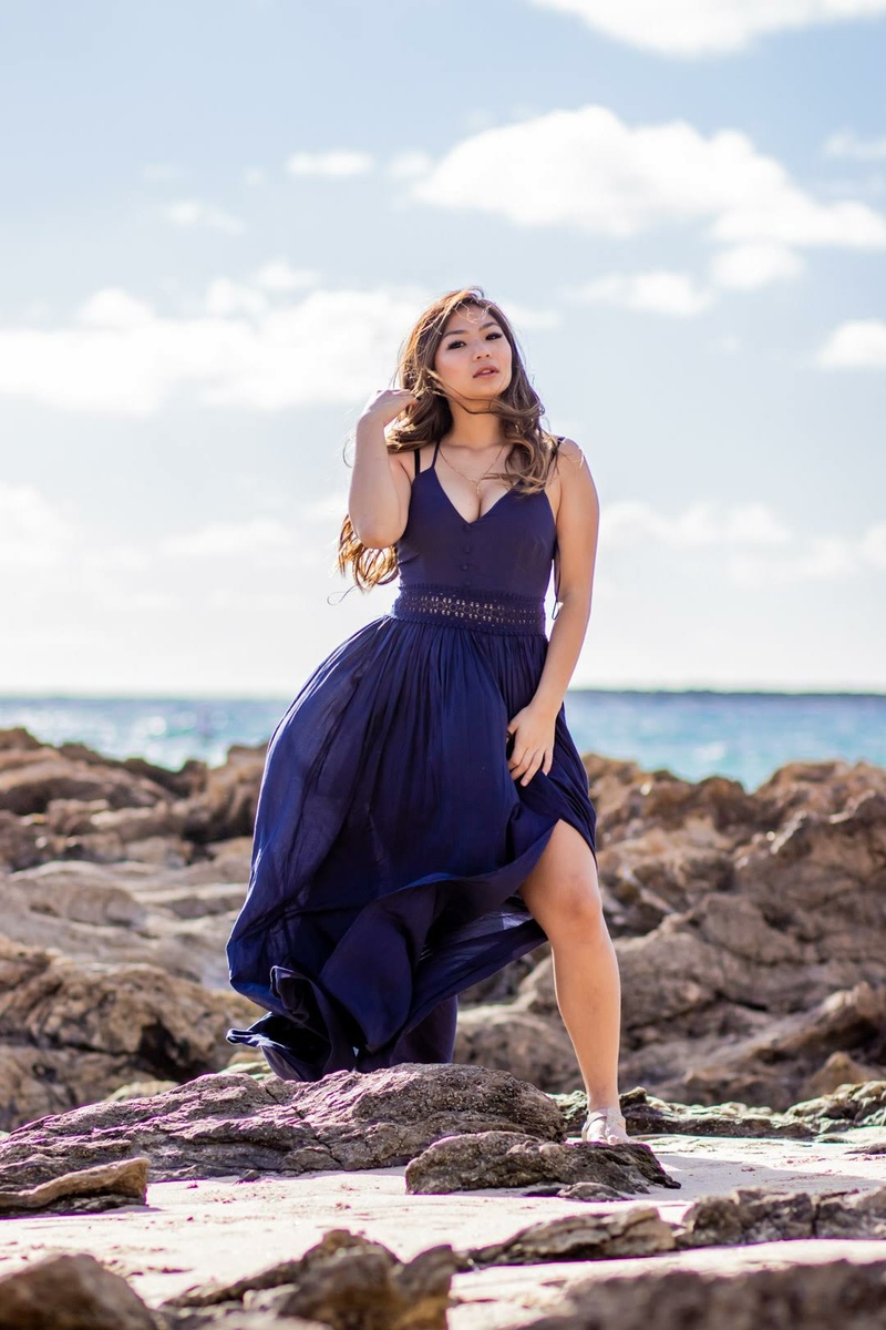 Female model photo shoot of Michellely in Little Corona Del Mar