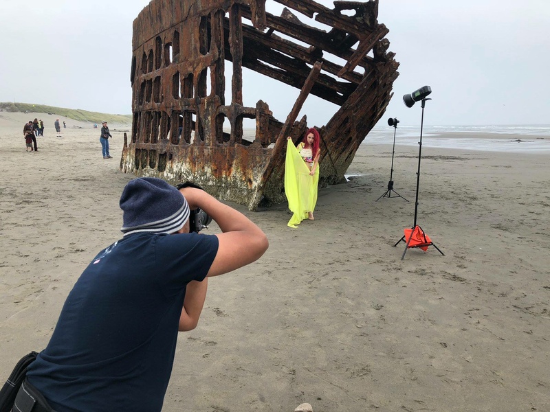 Male model photo shoot of pastoresphotography in Wreck of the Peter Iredale, Oregon