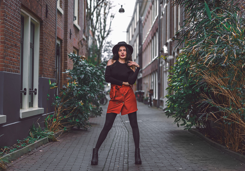 Female model photo shoot of Devi Giannetti in Amsterdam