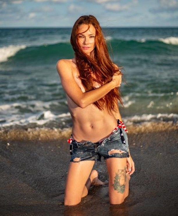 Female model photo shoot of Harmony Modeling in Florida