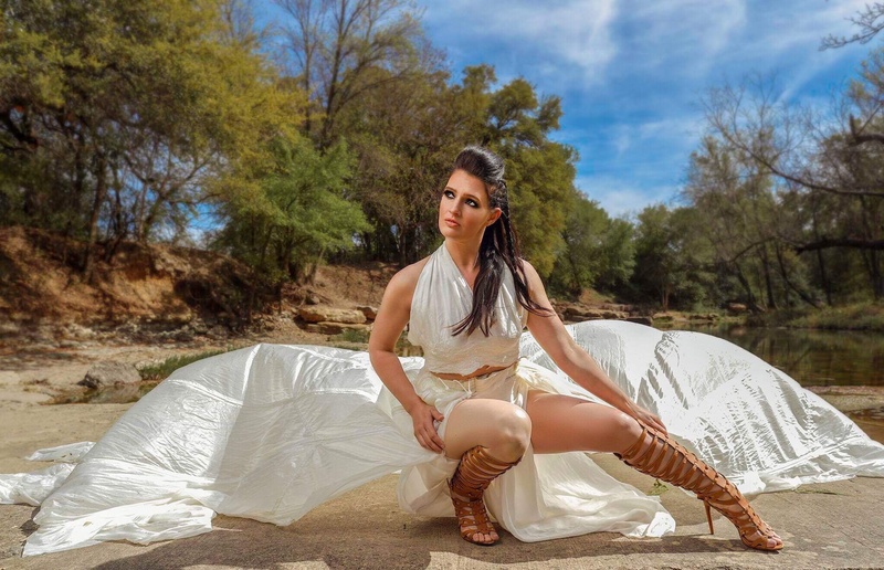 Female model photo shoot of JessicaMcVey in Airfield Falls Fort Worth