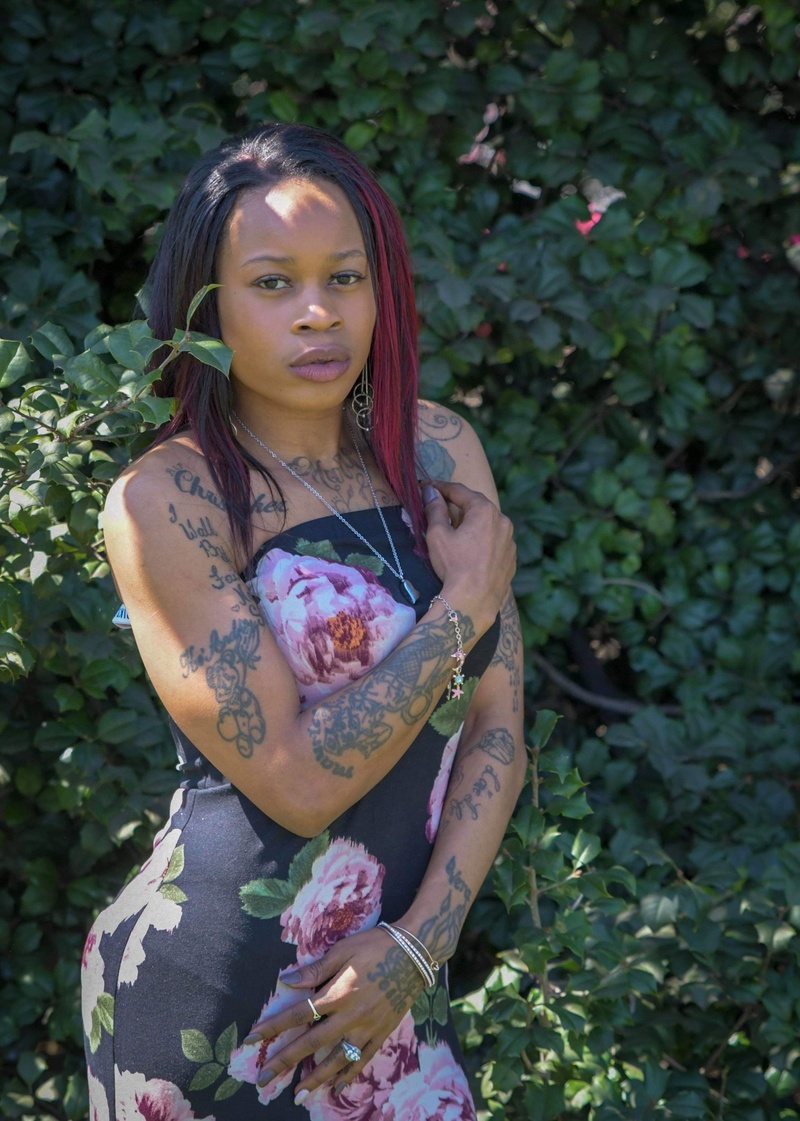 Female model photo shoot of The_Dreamer by Shawn Key Photography in cherry blossom watch