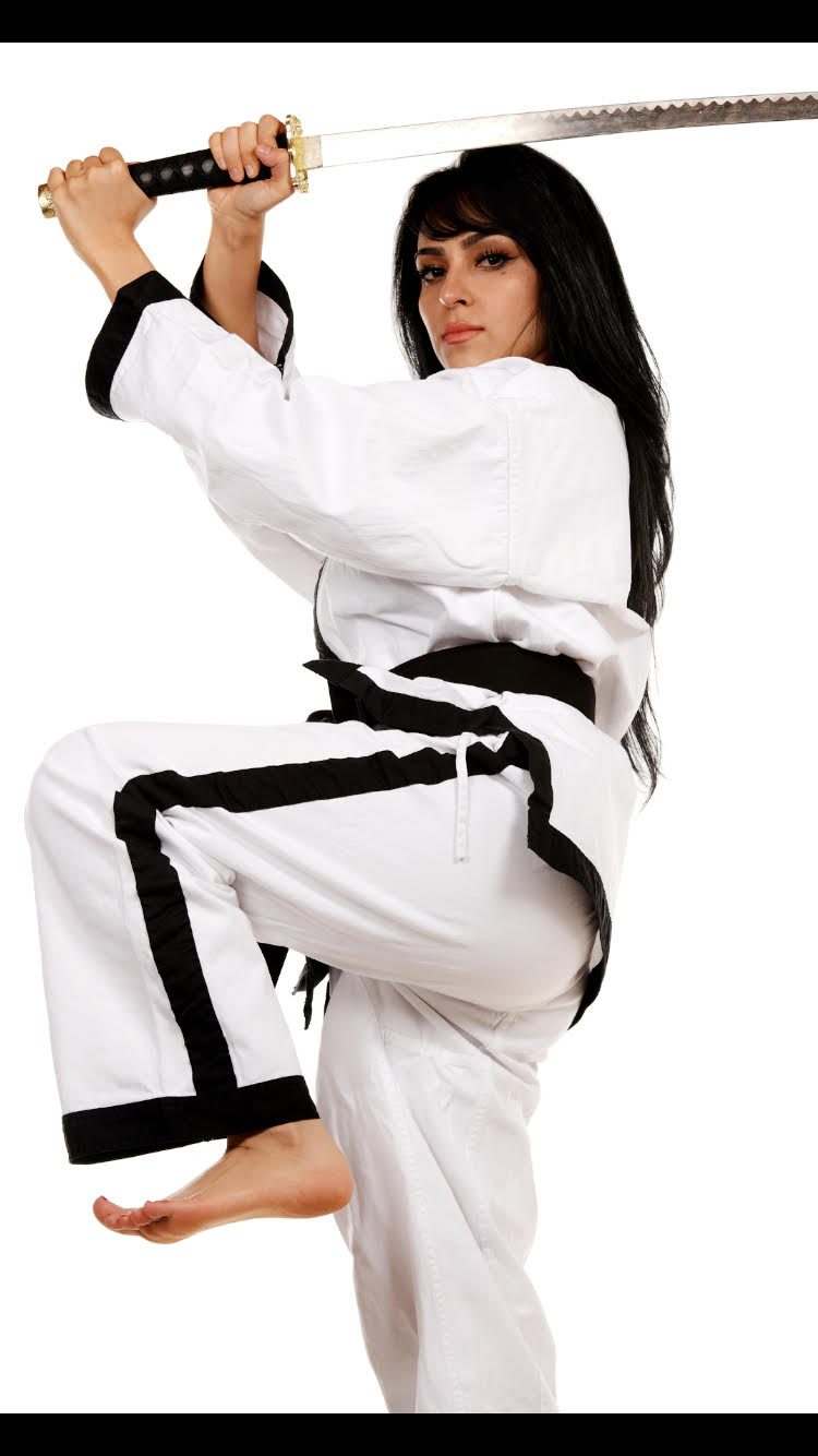 Female model photo shoot of Madina Jan by Black Belt Image
