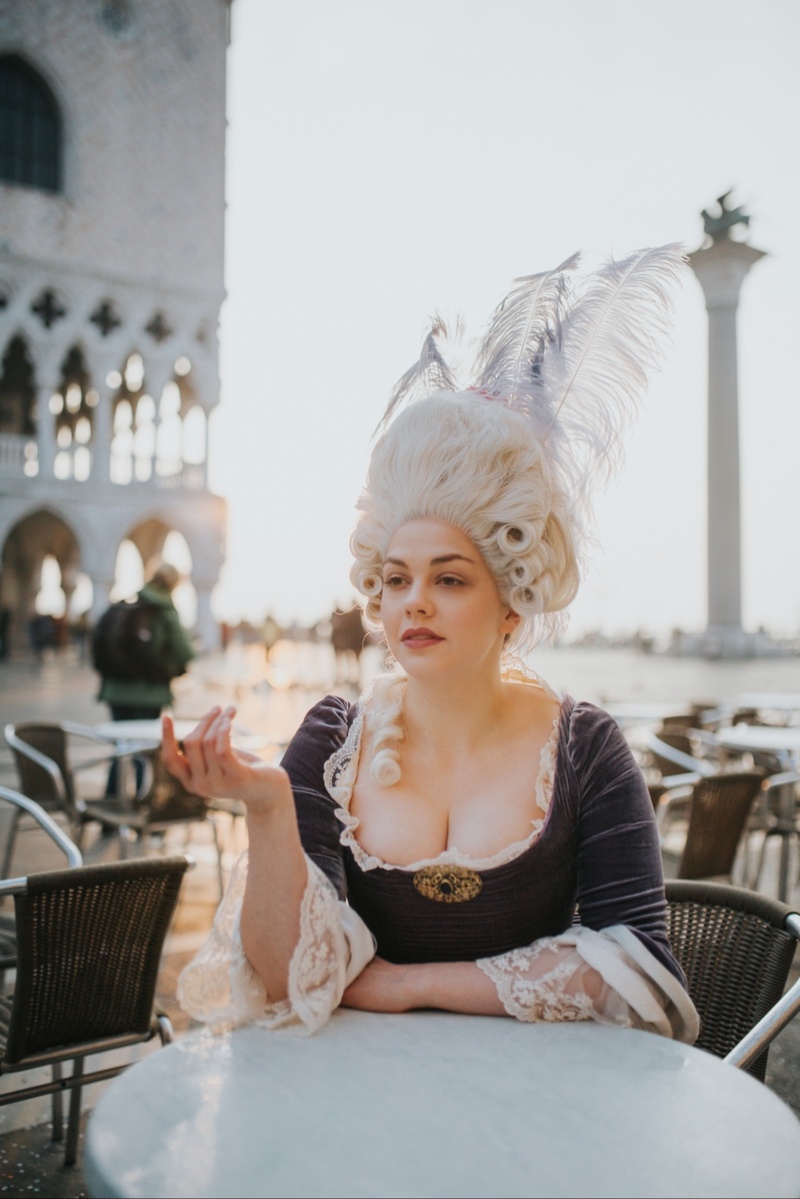 Female model photo shoot of Kayla Lauren in Venice, Italy