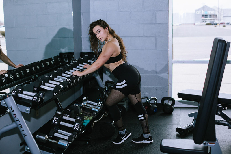 Female model photo shoot of Sierra Snodgrass in World Gym