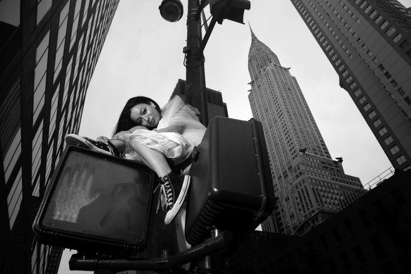 Female model photo shoot of crystalxpistol in New York City, New York