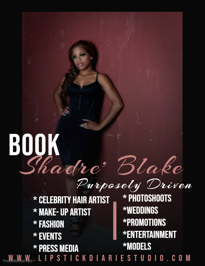 Female model photo shoot of Shadre  L Diaries Blake