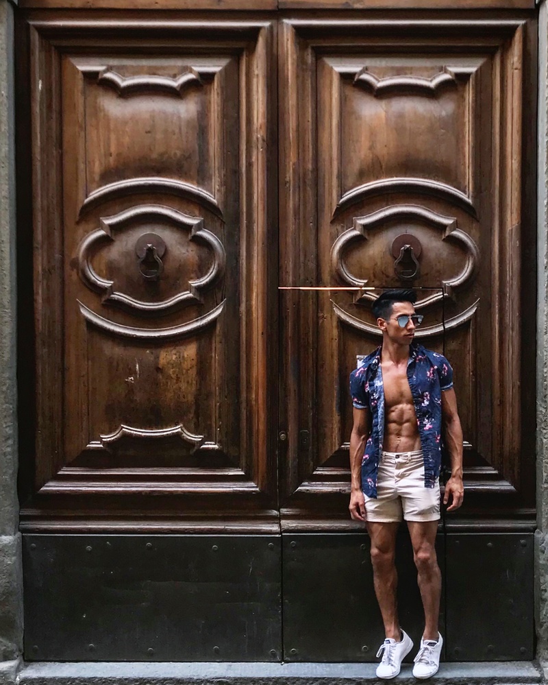 Male model photo shoot of Jeremy James in Pisa, Rome