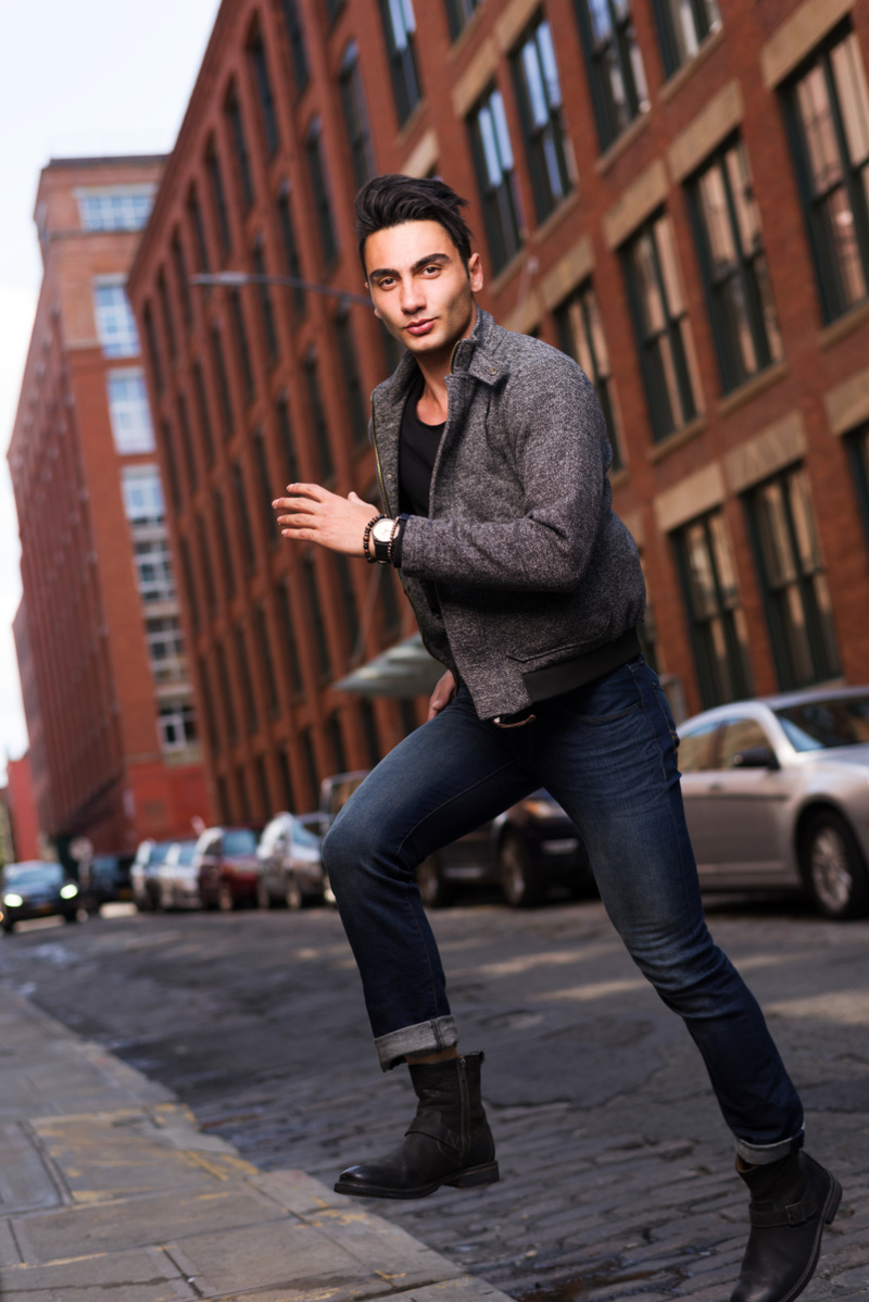 Male model photo shoot of JeffTabb Photography in Dumbo, Brooklyn