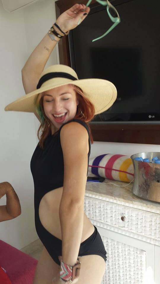 Female model photo shoot of Camille Baratti in Drai's Beach Club, Las Vegas Nevada