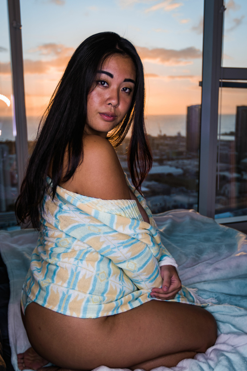 Female model photo shoot of Mayuko Kimura in Honolulu, HI