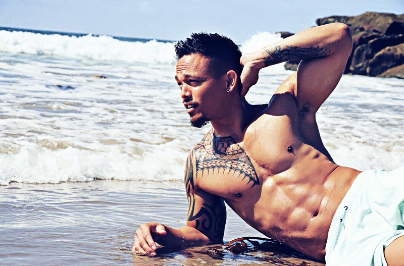 Male model photo shoot of Adrian Navarro in Venice Beach