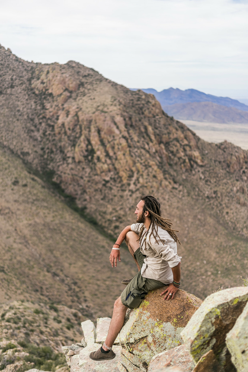 Male model photo shoot of Jeremy Brosch in New Mexico Rabbit Ear Mountain