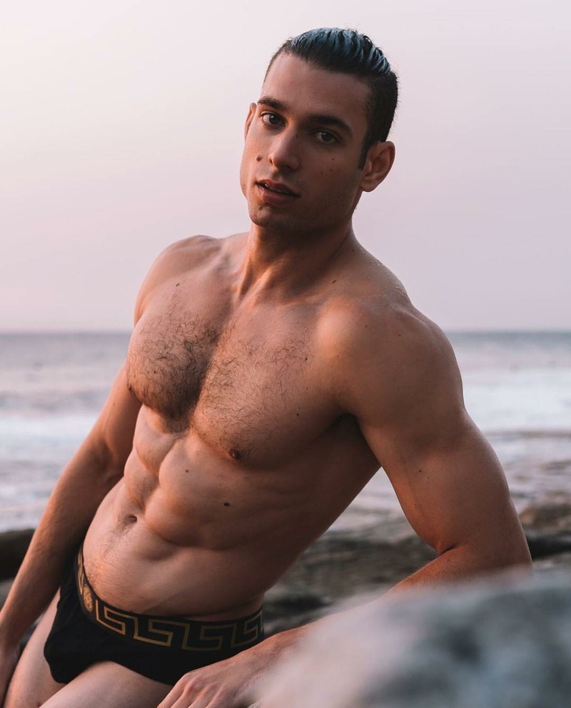 Male model photo shoot of Anthony M by Sasha Olsen in Tamarama Beach, Sydney