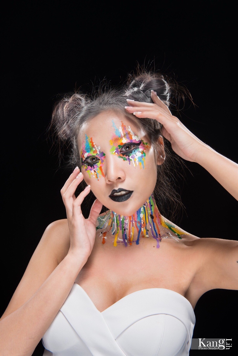 Female model photo shoot of Rainbow Alice