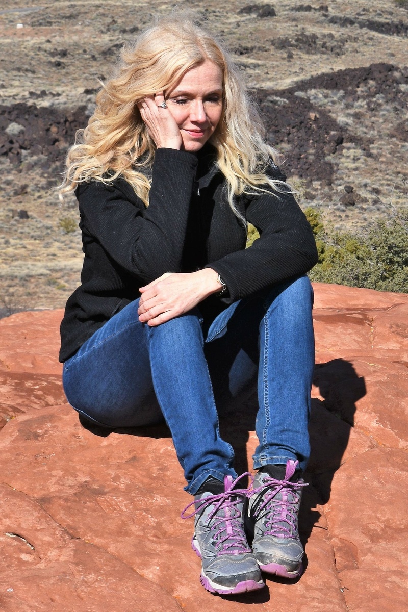 Female model photo shoot of Staria Rose in Snow Canyon, Utah