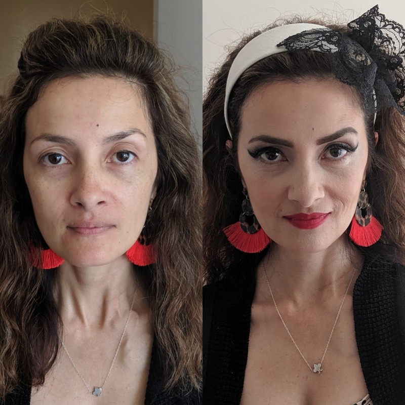 Female model photo shoot of makeup_byrachelle_