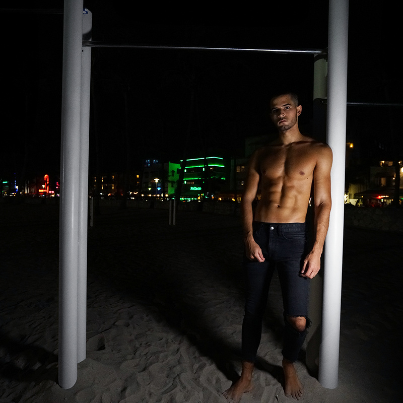 Male model photo shoot of Nicolas Media in Miami Beach, Florida