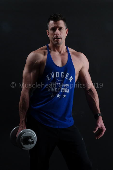 Male model photo shoot of Musclehead Graphics and Over40malemodel