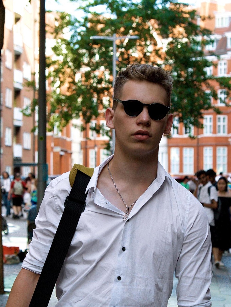 Male model photo shoot of Krzysztof Sowinski in London