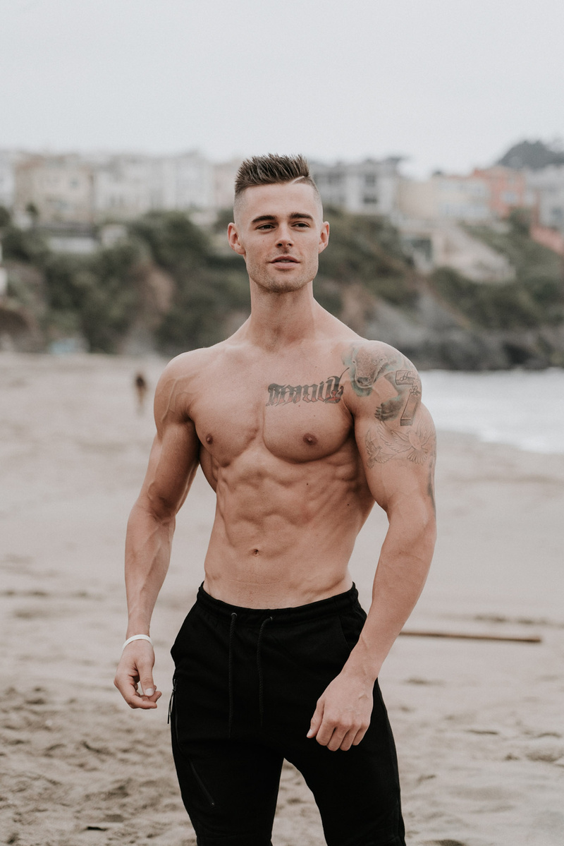 Male model photo shoot of etfitnesscoach in Baker's Beach, California